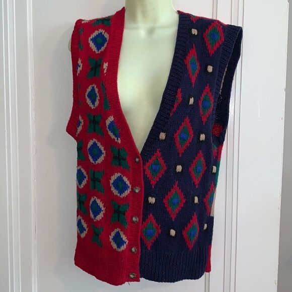 Vtg 90s Robert Scott sweater vest - Picture 1 of 10